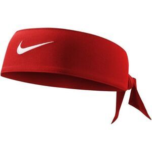 Nike Unisex red DRY Dri-Fit sweat wicking adjustable Head Tie Headband - Red